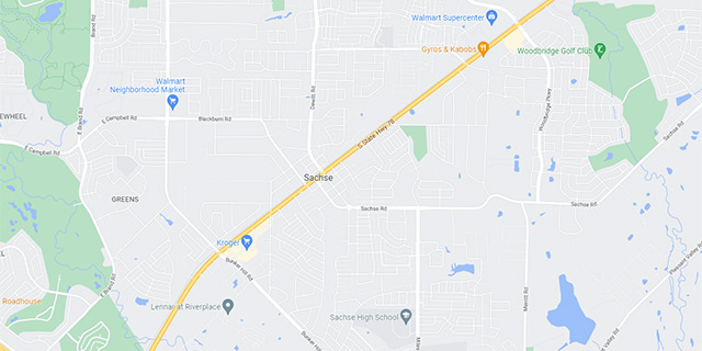 Sachse, TX map image